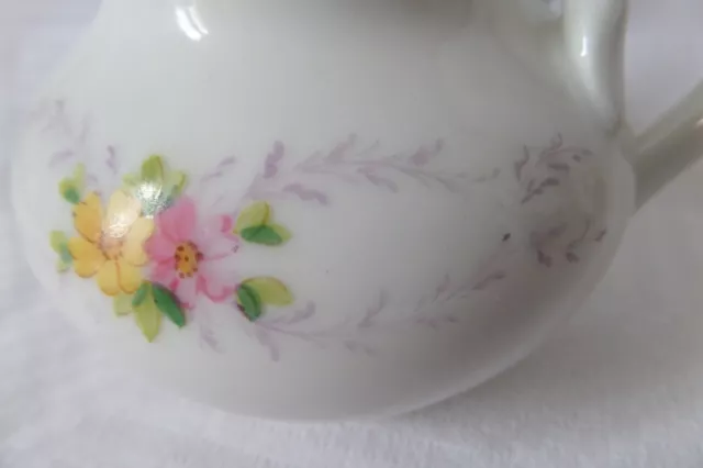 Pot à lait porcelaine de Paris XIX - Décor floral peint main 3