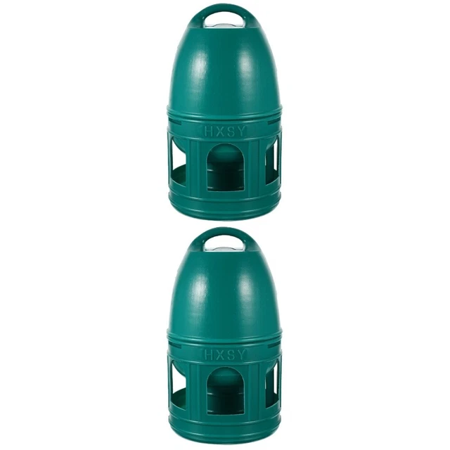 2 Count Convenient Bird Water Feeder Bird Drinker Quail Feeder Feed Water