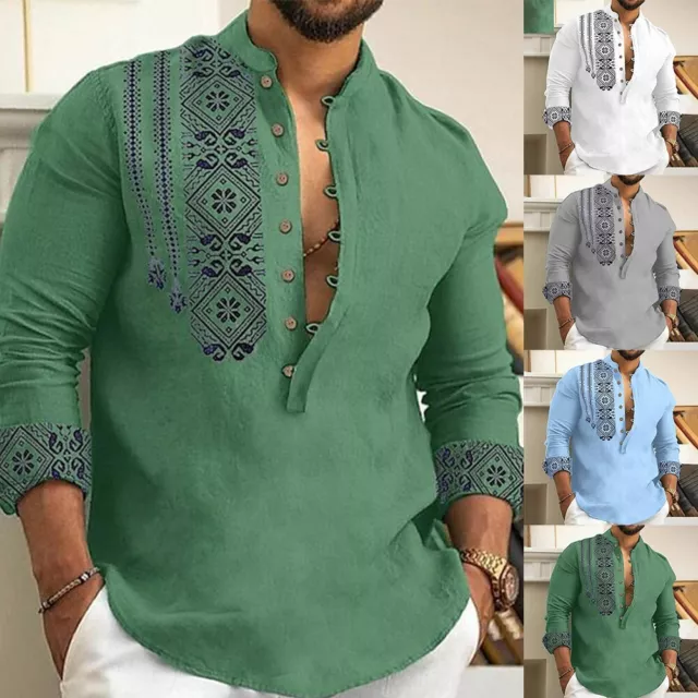Casual Button Down Shirt with Print Pattern for Men Funky and Fashionable