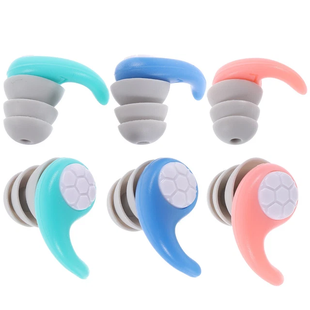3 paia tappi per le orecchie antirumore tappi per le orecchie in silicone per dormire comodo apprendimento