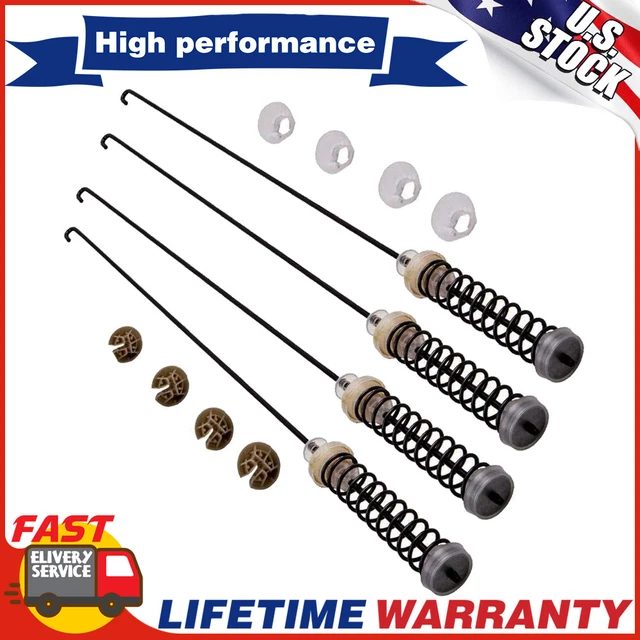 Kit 4x Aste Sospensione Lavatrice W10780045 W10821956 Per Whirlpool Kenmore Admiral Amana Maytag (Carbole)