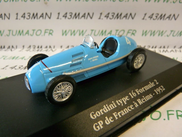 GOR10 Voiture saga GORDINI atlas ELIGOR : GORDINI TYpe 16 F 2 Reims 1952 #4