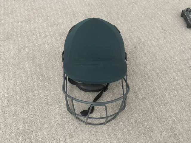 Gray Nicholls Small Medium Cricket Helmet, Full Grill, Green