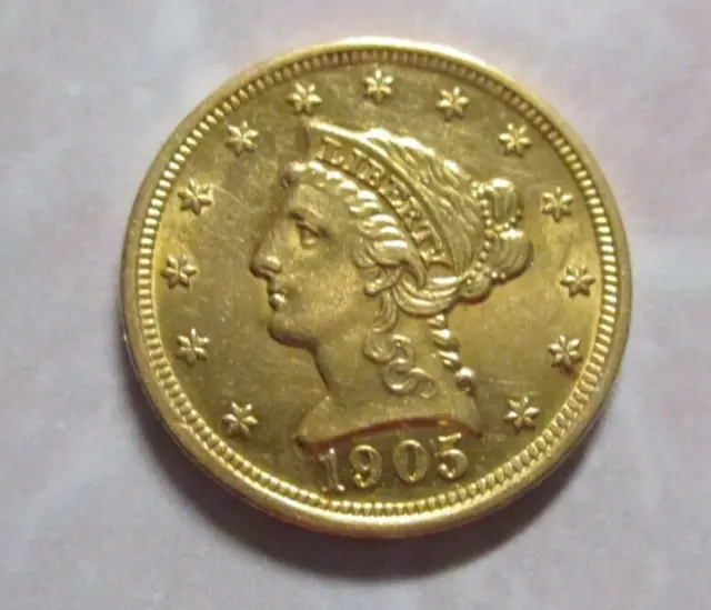 1905 Gold Liberty Head Quarter Eagle Coin **Nice Coin!**