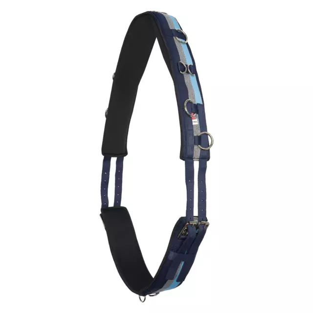 Imperial Reiten Spanngurt Nylon IRHDeluxe - blau-marineblau-silber