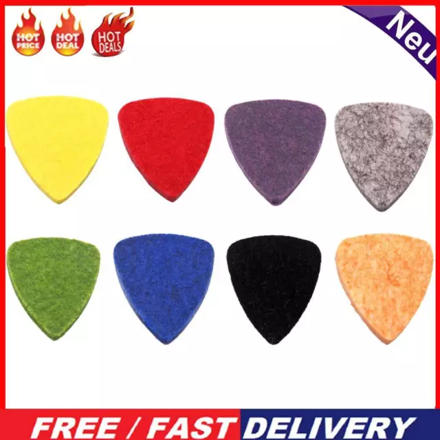 4mm Thickness Felt Solid Color Ukulele Picks Musical Instrument Fingerpicks