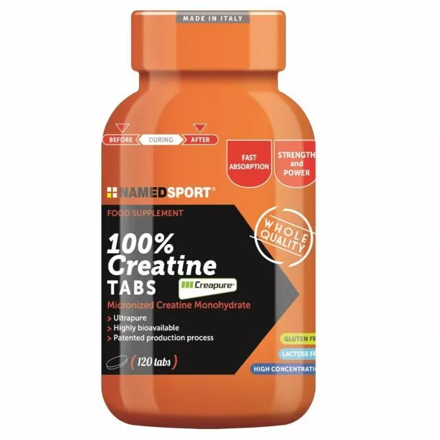 Named 100% Creatine Tabs 120 cpr Creapure Creatina in compresse MADE IN ITALY