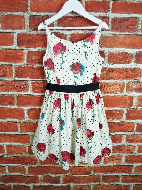 Bnwt Girl Age 7-8 Years M&S Autograph Fit & Flare Dress Flower Print Party 128Cm