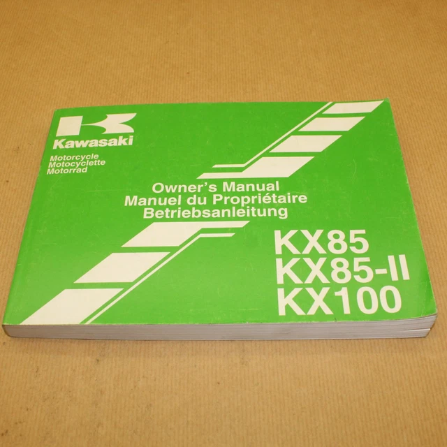Manuel Technique D'entretien Du Proprietaire Kawasaki Kx 85 Kx 100 2008