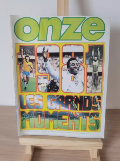 Magazine de sport ONZE,revue football, N°66,06/1981 LES GRANDS MOMENTS