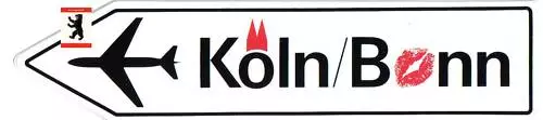 ✈ Airport Aufkleber Sticker Flughafen Köln - Bonn CGN Konrad Adenauer / Aviation