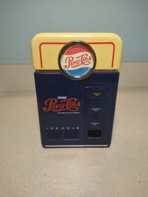 Pepsi Cola vintage (1996)  collectible Vending Machine Coin Bank
