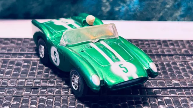 Ho Slot Car Tyco "S" Series 1964 Ferrari Testarossa Green #5- Running!