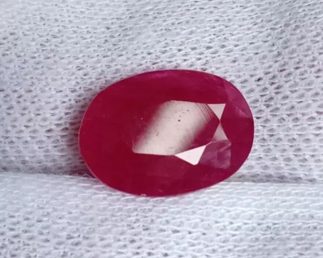 3.63 Cts Natural Red Ruby Oval Cut Certified Earth Mine Unheated Loose Gemstone