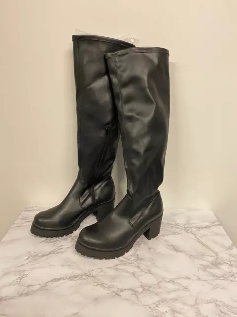 Madden Girl black womens Over the knee tall boots sz 11