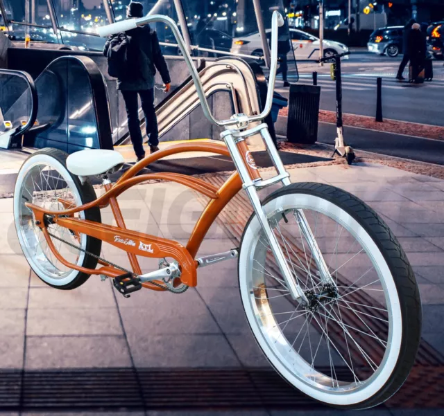 29" Stretch Beach Cruiser Bike Fat Tires High Rise Handlebars Single Speed Bike 29" Stretch Beach Cruiser Bike Fat Tires High Rise Handlebars Single Speed Bike