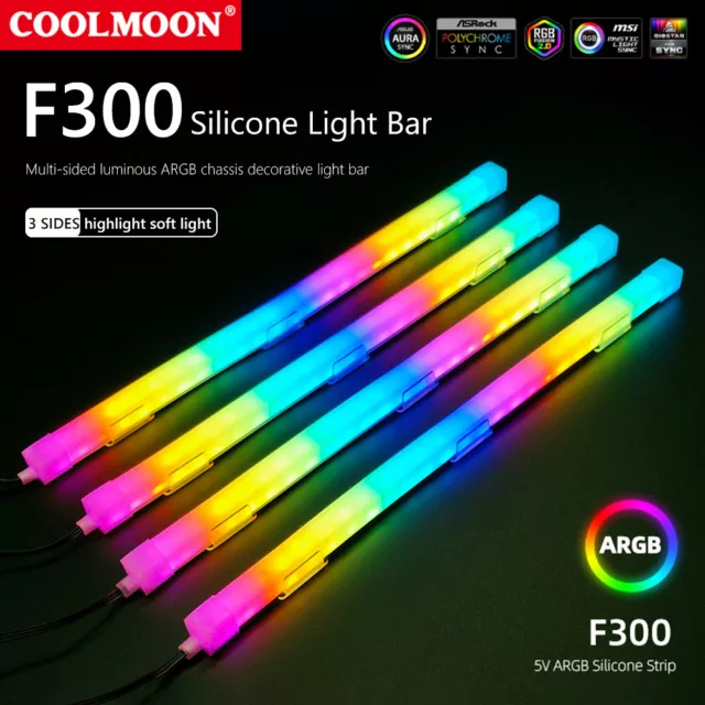 fr 5V 3Pin 4Pin Lamp Tape ARGB AURA SYNC 26LED Flexible Lamp Strip Silicone for