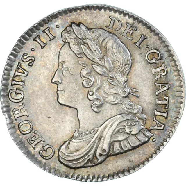[#1066844] Coin, Great Britain, George II, 3 Pence, 1743, AU(55-58), Silver, Spi