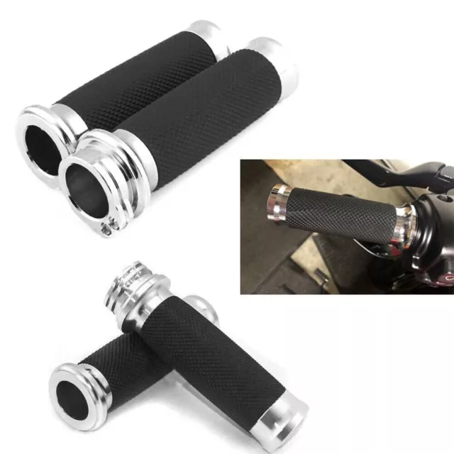 Pair Motorcycle Hand Grips For Harley Davidson Touring Dyna Softail Sportster XL