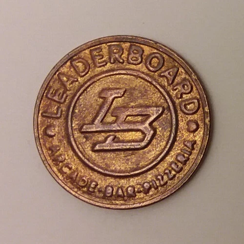 LEADERBOARD PIZZERIA ARCADE Bar Jacksonville, FL Game Token 24mm 13.43