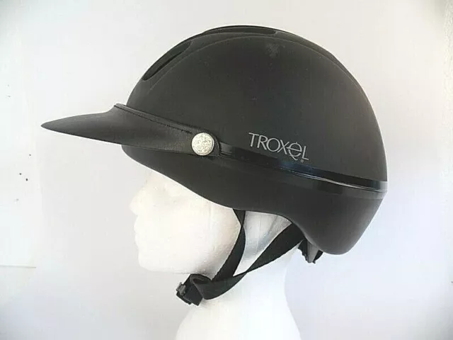 Troxel Laredo Equestrian Riding Helmet Back Matte AV-4 GPS Adj Knob 04-1575 EUC