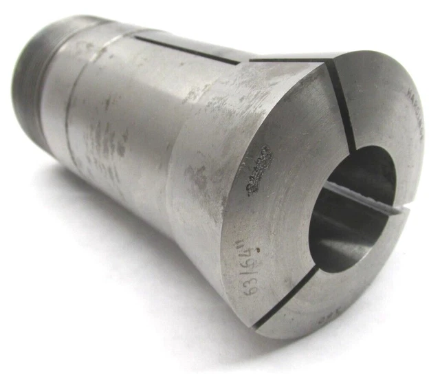 HARDINGE 63/64" 16C ROUND COLLET w/ INTERNAL THREADS