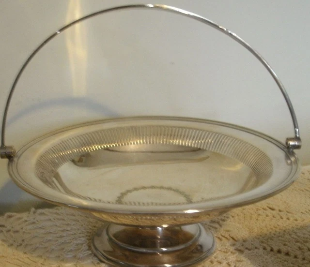 VINTAGE MAPPIN & WEBB SILVER PLATED BOWL WITH A HANDLE Base Letter