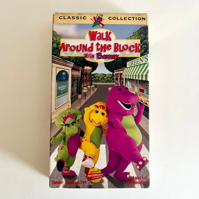 BARNEY WALK AROUND the Block with Barney (VHS, 1999) Vintage 90s Kids ...