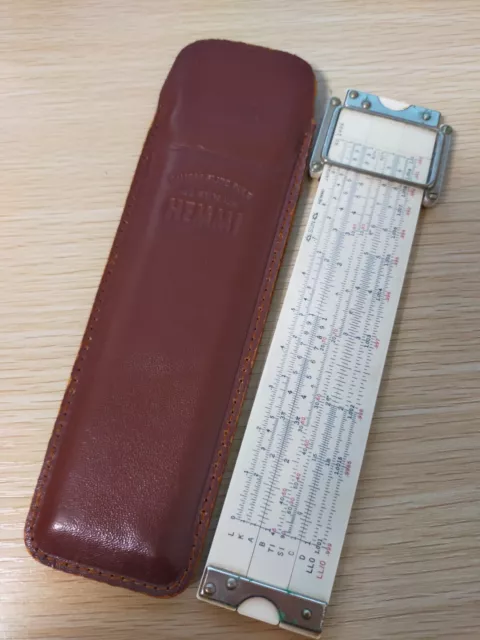 Hemmi No. 149A "Pocket 259D" Slide Rule. Duplex. Bamboo. Excellent.