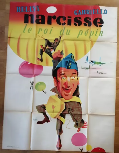 NARCISSE LE ROI DU PEPIN rellys affiche cinema originale 160x120 parachute