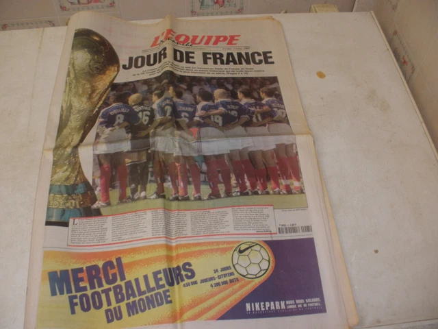 Journal L'Équipe Du 7 Septembre 1998 – État Correct – Vintage