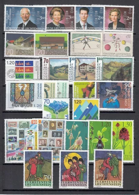 Liechtenstein Vintage 2002 Complete (MNH) Under Orig. Packaged post Price