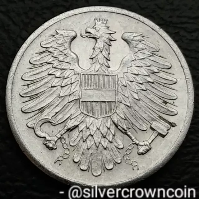 Austria 2 Groschen 1957. KM#2876. Two Cents coin. Eagle with Shield. H