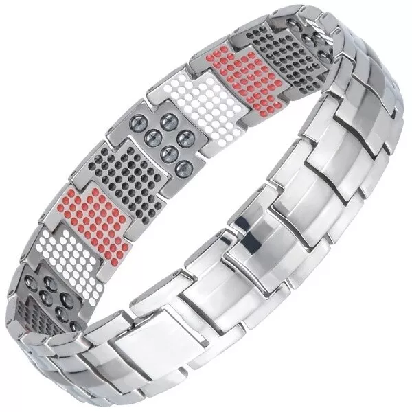 Pure 100% Titanium Magnetic Therapy Bracelet Pain Relief Arthritis Carpal Tunnel