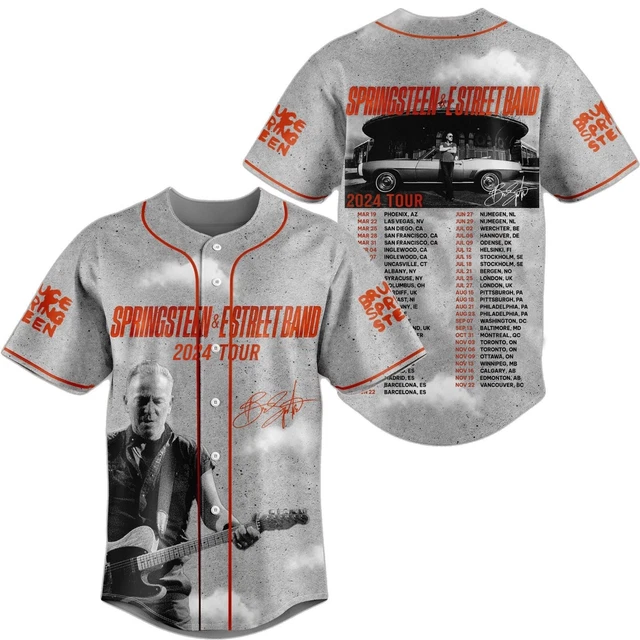 BRUCE SPRINGSTEEN E Street Band Tour 2024 Baseball Jersey Shirts For