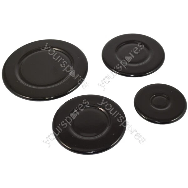 BOSCH COOKER HOB Gas Burner Cap 4 Piece Set 55mm 75mm 100mm £10.49 PicClick UK