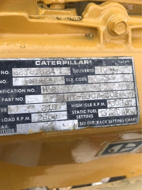 Caterpillar (CAT) 3208 ,210 Marine Diesel Engine - TEST RUN AND SERVICED Caterpillar (CAT) 3208 ,210 Marine Diesel Engine - TEST RUN AND SERVICED