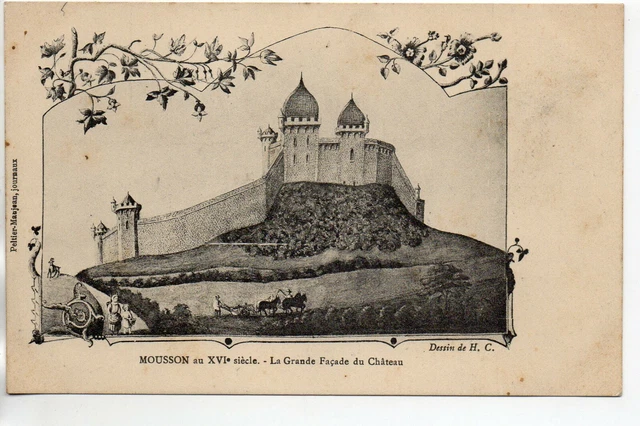MOUSSON environs de PONT A MOUSSON - Meurthe et Moselle - CPA 54 - le chateau