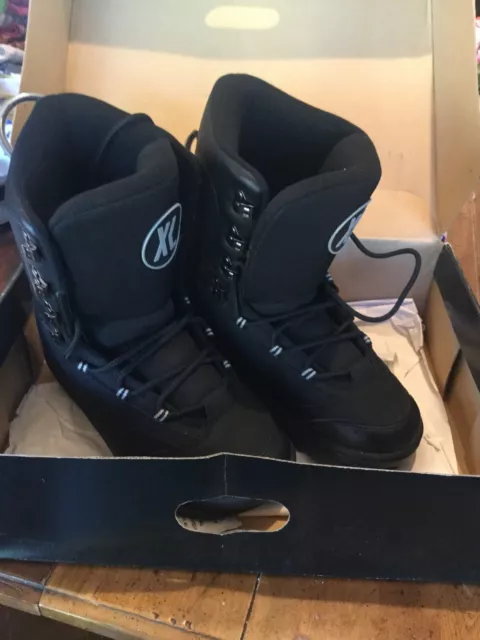 Sims Caliber Snowboard Boots Speed Lace Performance Black Gum Rubber Sole  Mens 7