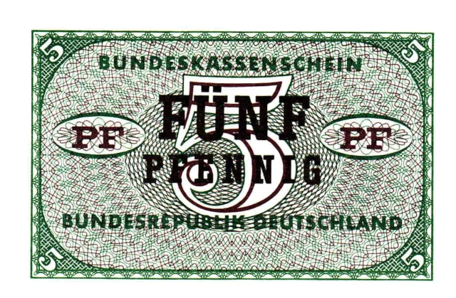 Bundeskassenschein  ==  5  Pfennig  ==  kassenfrisch  ==  Ro 314  ==  bestens 2