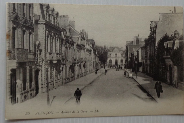 Alençon 61 CPA Avenue Station Good Condition
