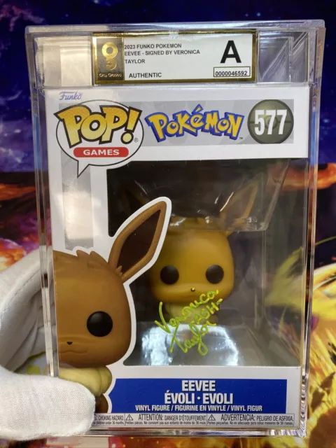 Psa Only Graded Mint Authentic Funko Pokemon Eevee Signed By Veronica Taylor 577