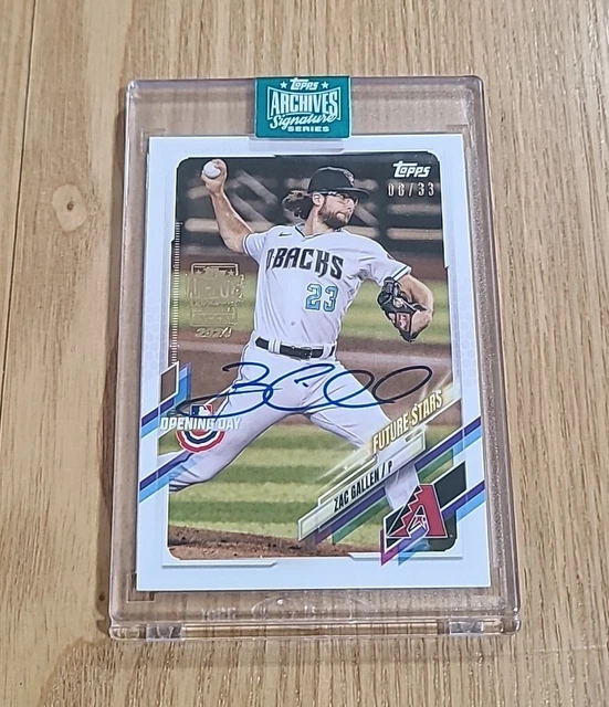 2024 TOPPS ARCHIVES Signature Series Zac Gallen Auto /33 Future Star