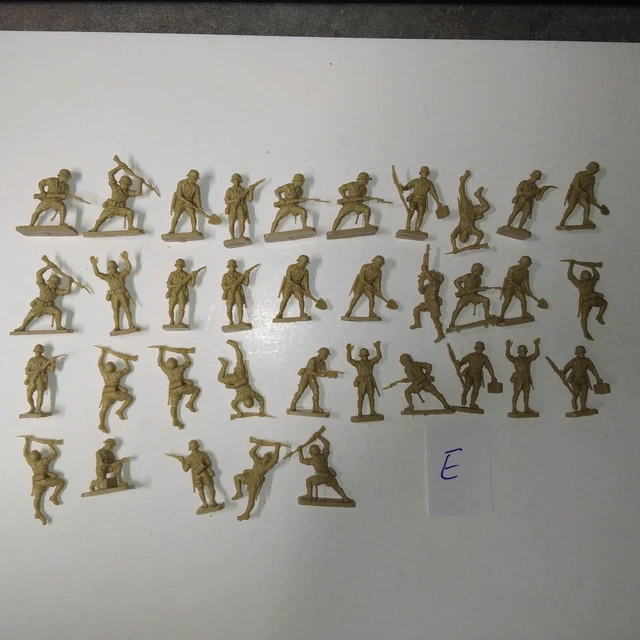 Figurines Soldats 1/72 Airfix - Confédérés Guerre Civile Américaine (ACW) - Lot De 19 - Occasion