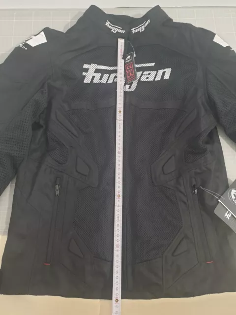 Furygan Atom Vented Evo Jacket black/white Motorrad-Textiljacke (L) 3