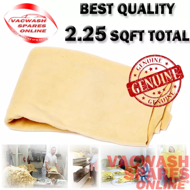 2.25 Sq Ft Genuine Chamois Leather *Best Quality* *Oil Tanned*  Shammy Leather