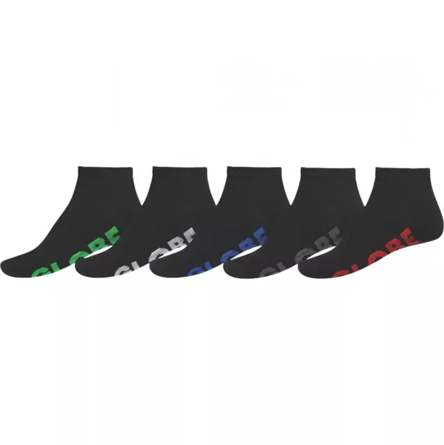 Globe - Stealth Ankle Socks Black 5 Pack