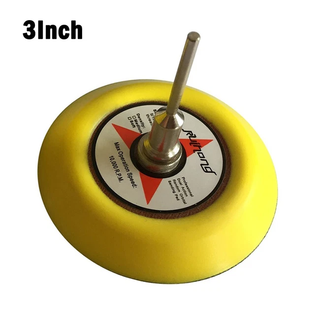 Soutien Patins Sablage Disque 1Pc 7.6cm for Pneumatique Outils Crochet Et Boucle