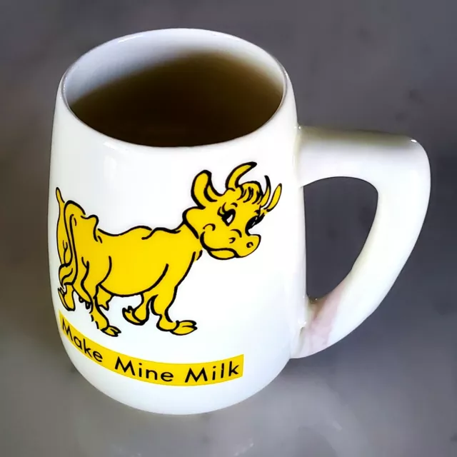 Make Mine Milk Vadna Ceramic Baby Mug Vintage 60's