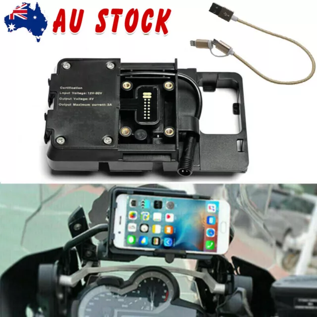 Navigation GPS Phone Mount Holder USB Charger For BMW R1250GS R1200GS LC/ADV AUS